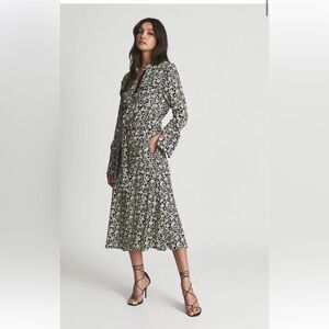 Reiss Micah Regular Floral Printed Midi Dress